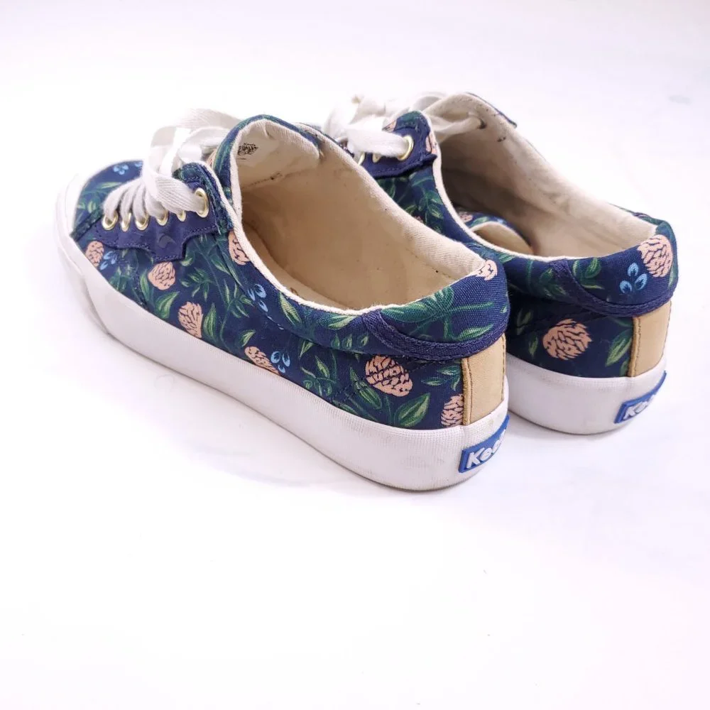 Navy Blue Gold Clover Keds - Picture 7 of 8